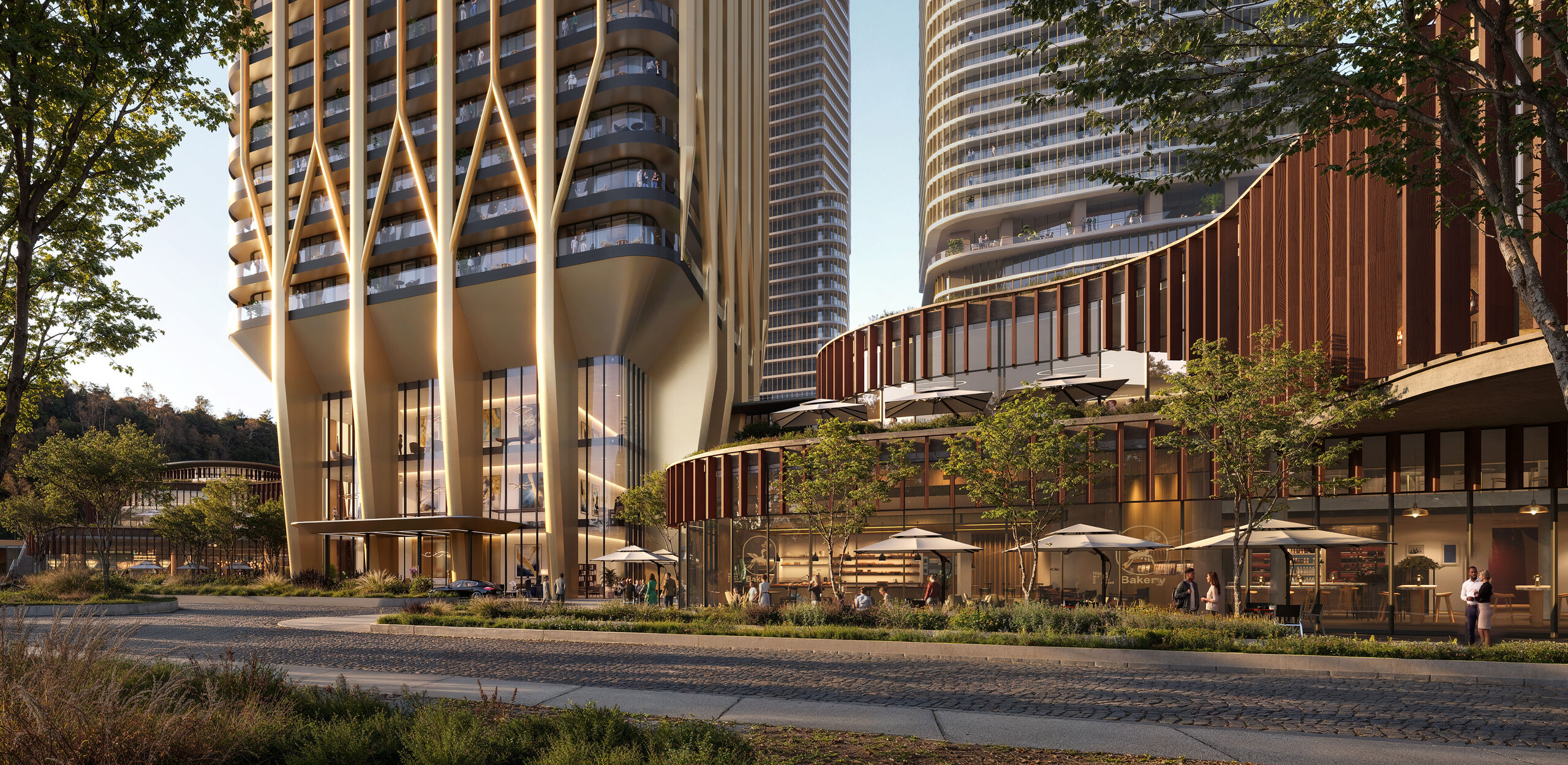 Downtown Tbilisi masterplan view